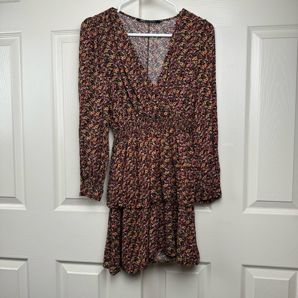 Zara Floral Mini Dress Size S - Picture 2 of 10
